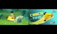 Angry Birds Toons Chuck time Original VS Minecraft