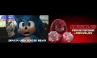 Thumbnail of Sonic Movie vs Knuckles Series Sparta Unextended Remix Comparison