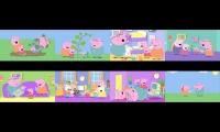 Thumbnail of 8 Peppa Pigs episodes at the same time. Part 1