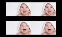 Baby laughing hard and cool