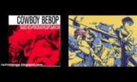 Rain~ Cowboy Bebop, both male and female versions mashed together