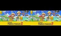 Super Mario 3D World Super Bell Hill Original Vs SMM2 Comparison