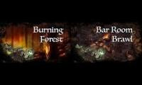 Bar fight and fire for dnd