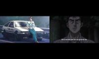 Initial D Legends Takumi vs Ryosuke - Eurobeat