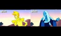 Yellow and Blue Diamond