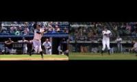 Ichiro vs Kawasaki swing comparison