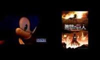 Sonic 06 intro set to Attack on Titian Theme