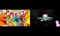 (END OF THE WORLD! REMIX) Dinosaur Party Is Destroyed Sparta Pirate Remix