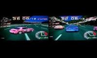 Ridge Racer : Beginner RT PINK MAPPY Vs RT BLUE MAPPY