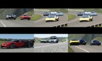 Car Battle @ Highlands Circuit - Assetto Corsa Racing Simulator