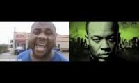 Black man rapping to Dr dre