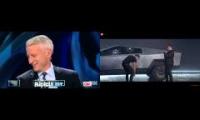 Anderson Cooper reacts to Cybertruck Reveal