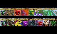 All Popularmmos Lucky Block Race Videos At The Same time Part 2