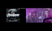 marvel and avengers logo