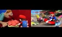 SML Jeffys Brain Chase Scene Sparta Mario Kart + Party Hard Remix