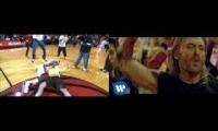 LeBron tackles Heat fan who Plays Hard