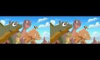 (REUPLOAD) The Land Before Time XIV Sharptooth Chase Scene! Sparta Remix