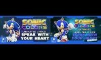 SONIC COLORS (ULTIMATE) SPEAK WITH YOUR HEART MASHUP ANIMATED LYRICS (60fps)