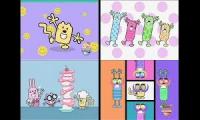 4 Wubbzy Songs playing at the Same time