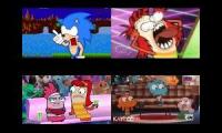 Fish Hooks Sparta Remix Quadparison REMAKE [But With Sonic + Darwin]