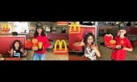 Kids pretend play working at McDonald’s with surprise toys Comparison 2