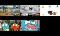 Rabbids Invasion, Bluey, TAWOG & Mokeys Show - Sparta AntiMatter Remix 5parison