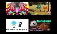 The Amazing World Of Gumball Top 16 Sparta Remixes part 1