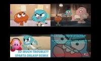 The Amazing World Of Gumball Sparta Remixes Side By Side 1