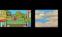 The Simpsons theme song mashup (season 2 vs season 3)