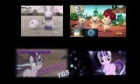 Rabbids Invasion vs My Little Pony sparta remix quadparison 9