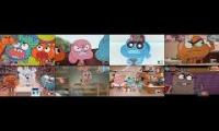 The Amazing world of Gumball Sparta remixes Double Quadparison