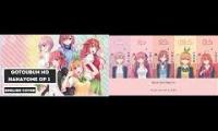 Quintessential Quintuplets ENG/JPN OP 1 Comparison