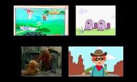 (Nick Jr Vs PBS Kids Edition) The End Of The World Sparta Remix Quadparison 20