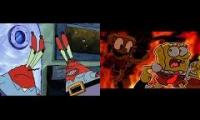 Spongebob and Mr. Krabs vs Faker Spongebob and Robot Krabs