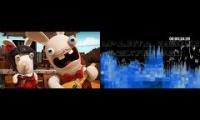 [Request] [END OF THE WORLD REMIX] Rabbids Invasion Girl Rabbid VS Bad Rabbids Scene! Sparta Remix