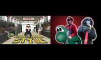 Gangnam Mario style comparison video