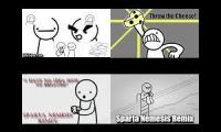 asdfmovie Sparta Nemesis Remix Quadparison