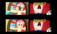 Fluttershy - I Said No!!!!! Sparta Remix Quadparison