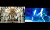 toccata and fugue in Dm, with thundershowers