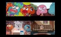 The Amazing World of Gumball Sparta Remix Quadparison