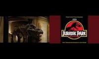 Night At The Museum Meeting Rexy Scene With Jurassic Park Main Theme