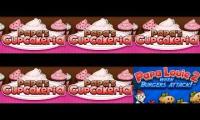 Papas Cupcakeria Theme (All Versions) + Papa Louie 2 Leaf Landing