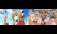 Amagi Brilliant Park - Normal & Edited Opening Comparison