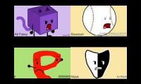 BFDI Auditions Nineparison #2 First 4