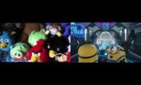 Regal Cinemas Rollercoaster Ride (The Angry Birds Plush Show V.S. Minions 2: The Rise of Gru)