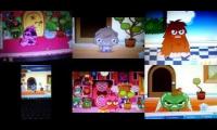 Six very angry moshi monsters