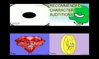 (REUPLOAD) BFDI Auditions Quadparison #1