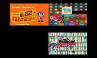 All SpongeBob Zella Episodes at the Same Time Quadparison