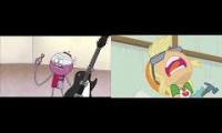 Regular Show - The Park Workers Destroyed Their Musical Instruments Applejack HURT (MY little pony)