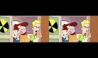 Every time Johnny Test got grounded in Johnnys Baby Brother (English v.s. Spanish)